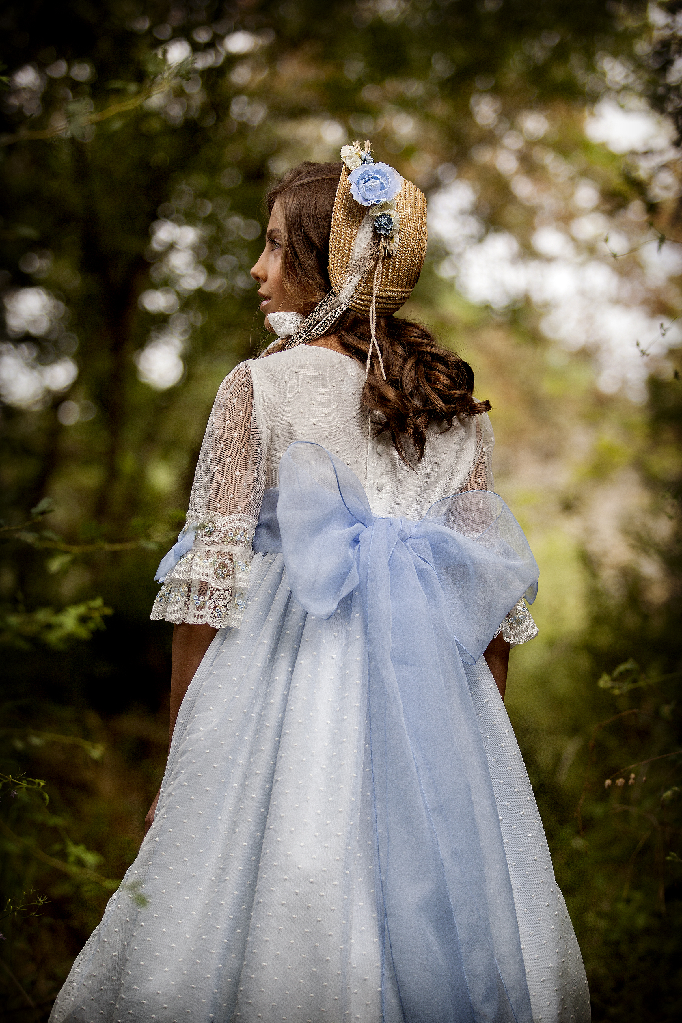 Vestido de comunión azul